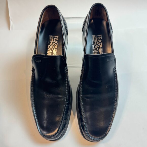 Ferragamo - Black leather loafers main image 15